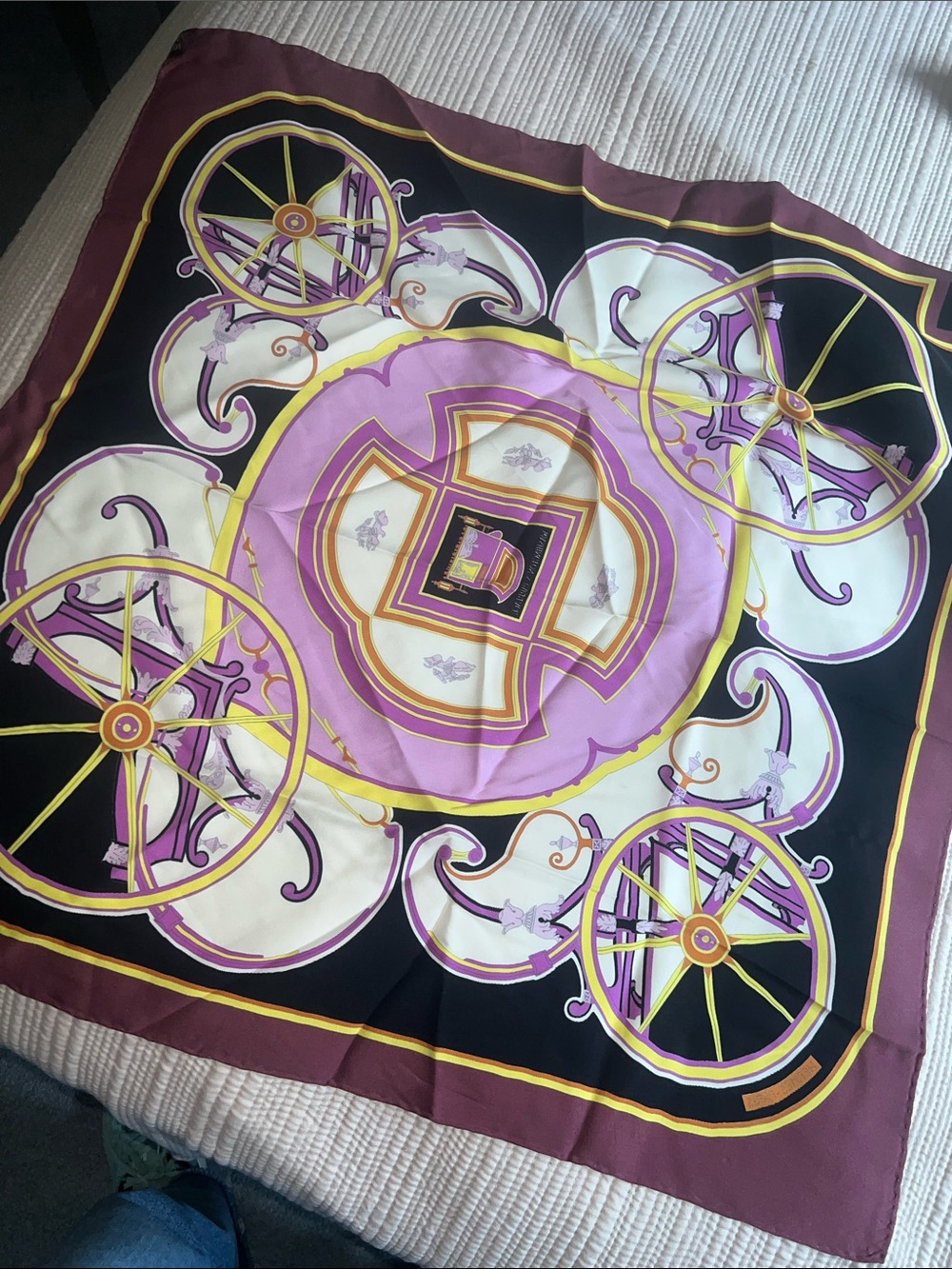 Hermes Carre 70 Washington’s Carriage Scarf - Picture 8 of 13